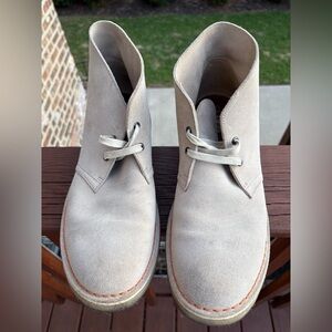 Clark’s Desert Boots, Sand Suede.  Size 12 US